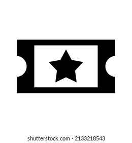 Ticket Icon Vector Symbol Design Illustration