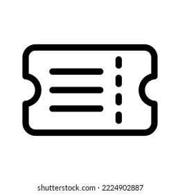 Ticket Icon Vector Symbol Design Illustration