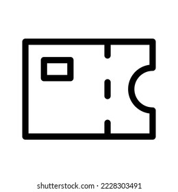 Ticket Icon Vector Symbol Design Illustration