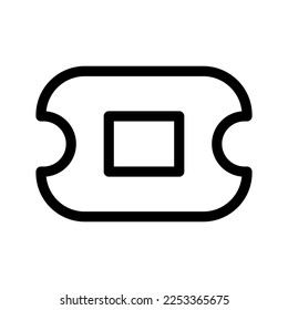 Ticket Icon Vector Symbol Design Illustration