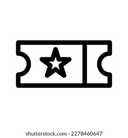 Ticket Icon Vector Symbol Design Illustration