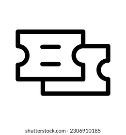 Ticket Icon Vector Symbol Design Illustration