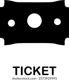 ticket icon vector symbol design illustration