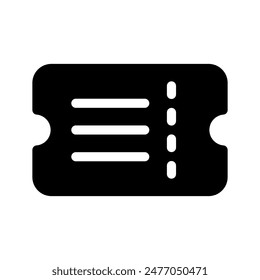 Ticket Icon Vector Symbol Design Illustration
