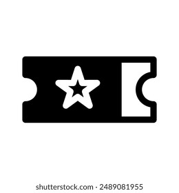 Ticket Icon Vector Symbol Design Illustration