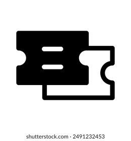 Ticket Icon Vector Symbol Design Illustration