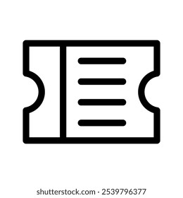 Ticket Icon Vector Symbol Design Illustration