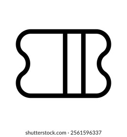 Ticket Icon Vector Symbol Design Illustration