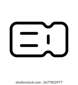 Ticket Icon Vector Symbol Design Illustration