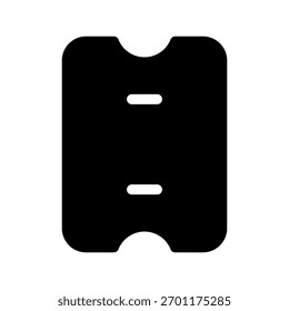Ticket Icon Vector Symbol Design Illustration