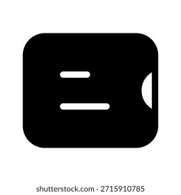 Illustration zum Entwurf eines Vektorsymbols eines Tickets