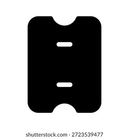Ticket Icon Vector Symbol Design Illustration