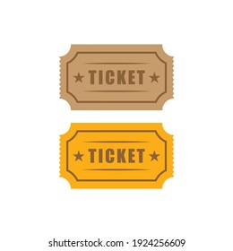 Ticket icon vector symbol illustration