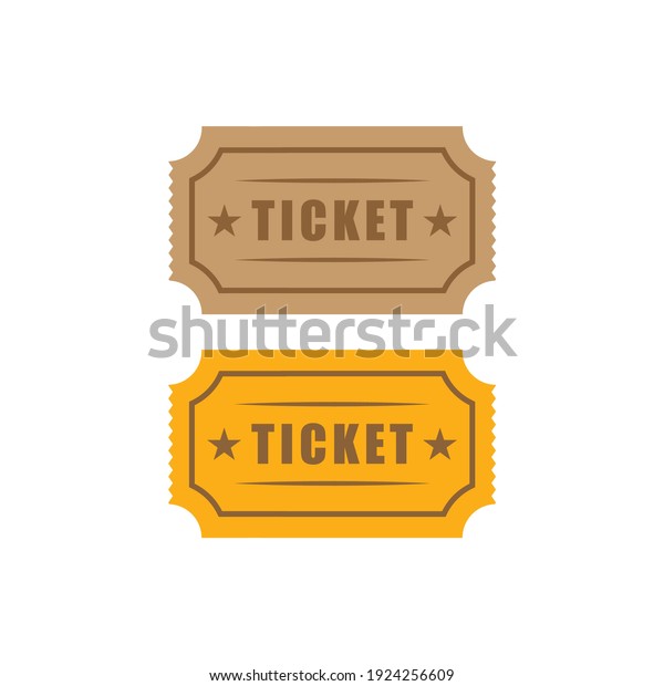 Ticket icon vector symbol\
illustration