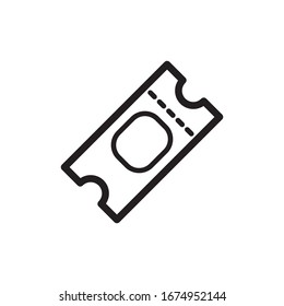 ticket icon vector symbol template