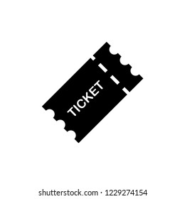 Ticket icon vector. Ticket symbol. Trendy flat ui sign design graphic pictogram for web site, mobile application. Logo illustration.