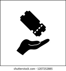 ticket icon vector template