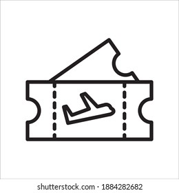 Ticket Icon Vector Template Illustration