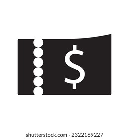 ticket icon vector template illustration logo design