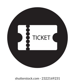 ticket icon vector template illustration logo design