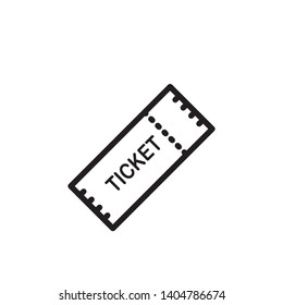 ticket icon vector template trendy