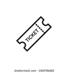 ticket icon vector template trendy