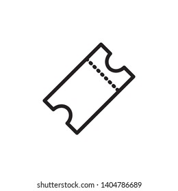 ticket icon vector template trendy