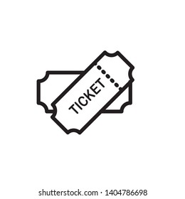 ticket icon vector template trendy