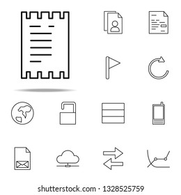 ticket icon. Web icons universal set for web and mobile