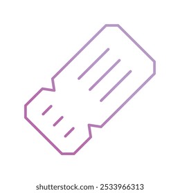 ticket icon with white background vector stock illustration