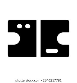 ticket icon for your website, mobile, presentation, and logo design.