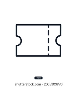 ticket Icons. e-commerce icon. Сollection of Web and App icons for an online store, delivery, payment, shopping cart, Online Shopping. vector eps 10