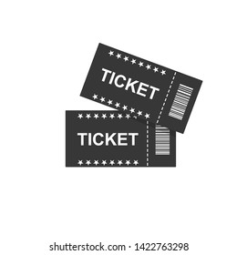 Ticket icons isolated. Vector illustration. vector graphics of tickets for cinema, plane, theater, cinema