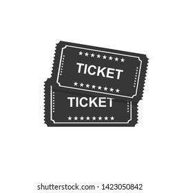 Ticket icons isolated. Vector illustration. vector graphics of tickets for cinema, plane, theater, cinema