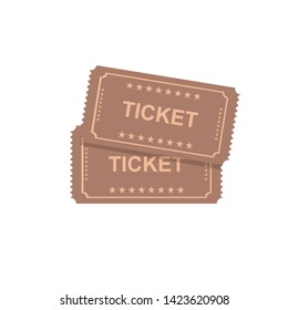 Ticket icons isolated. Vector illustration. vector graphics of tickets for cinema, plane, theater, cinema