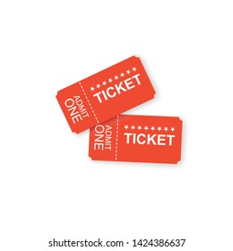 Ticket icons isolated. Vector illustration. vector graphics of tickets for cinema, plane, theater, cinema