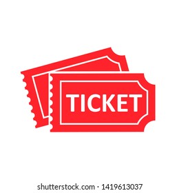 Ticket icons sign – vector