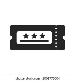 Ticket icons symbol vector elements for infographic web