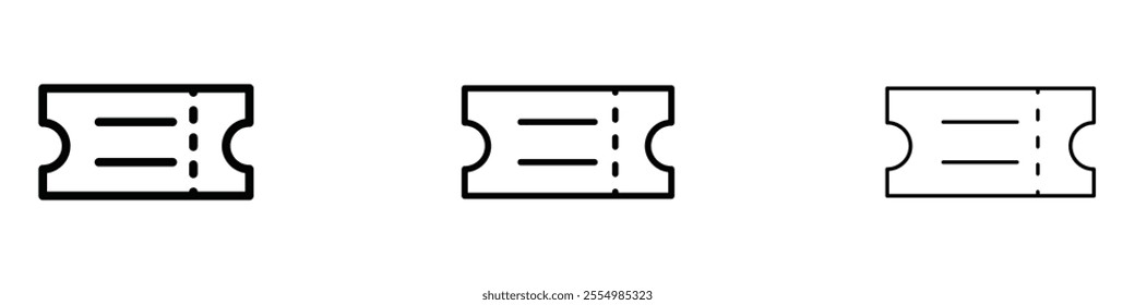 Ticket icons in tree different stroke sizes