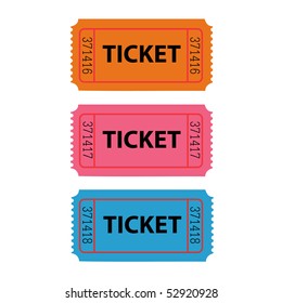 Ticket Illustration Stock Vector (Royalty Free) 52920928 | Shutterstock