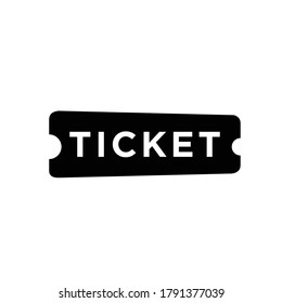 ticket illustration with a simple but familiar shape, can be used for logo and icon designs