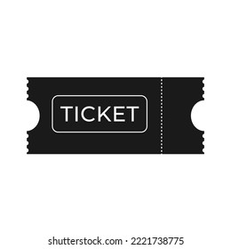 Ticket line art. Outline ticket icon. Vector