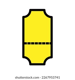 Icono de la línea de tickets aislado en fondo blanco. Icono delgado plano negro sobre el estilo de contorno moderno. Símbolo lineal y trazo editable. Ilustración vectorial de trazo simple y de píxel perfecto.