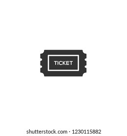 Ticket line icon vector