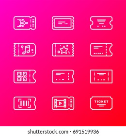 Ticket line icons