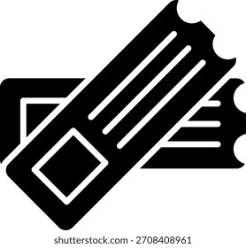 Diseño de icono de Vector de línea de boletos