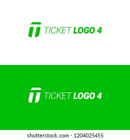 Ticket Logo Design. Vector ticket symbol.