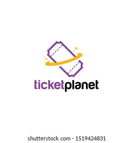 Ticket Logo Design Vector Template