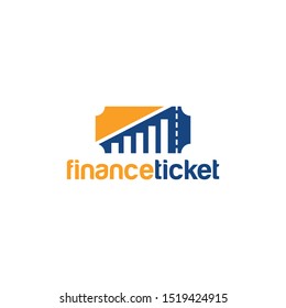 Ticket Logo Design Vector Template