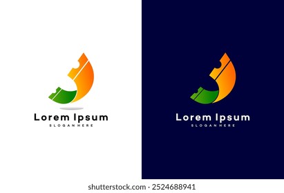 Vector conceptual de diseños de logotipos de boletos, Plantilla de logotipos de boletos digitales